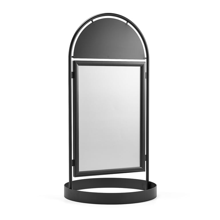 Levně Reklamní stojan, 700x1000 mm, černý