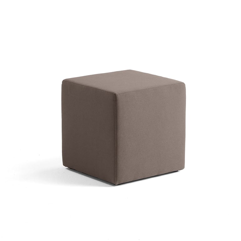 Levně Taburet CASUAL, potah ETNA, 500x500 mm, světle hnědá