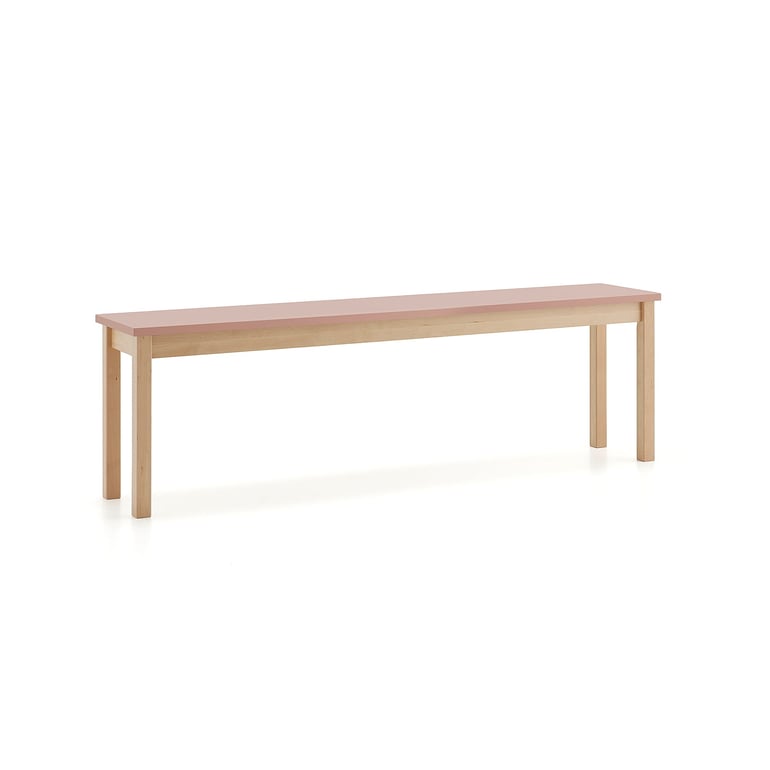 Levně Lavice ZET, 1800x440 mm, tmavě růžová