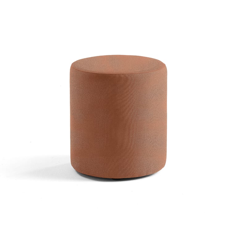 E-shop Taburet CASUAL, Ø 440 mm, látka CURA, medená