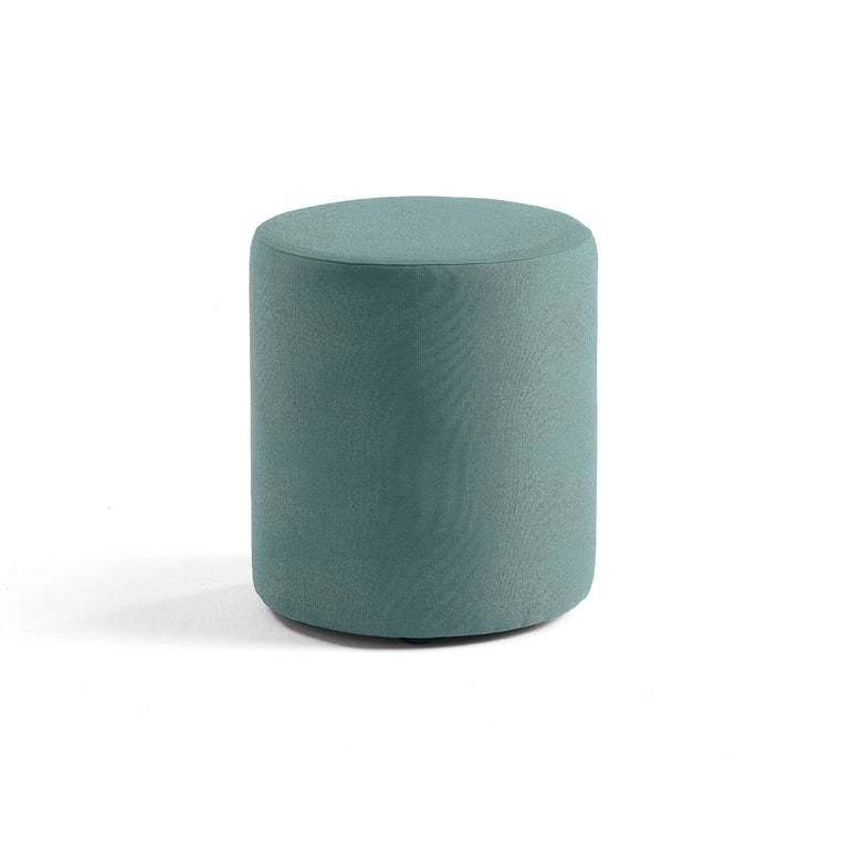 E-shop Taburet CASUAL, Ø 440 mm, látka CURA, tyrkysová