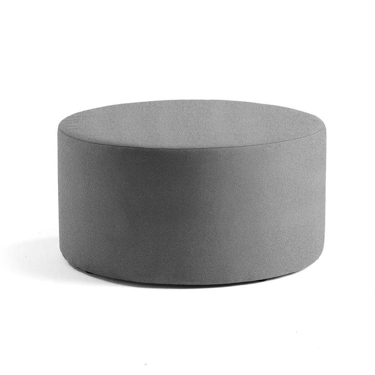 E-shop Taburet CASUAL, Ø 1000 mm, látka CURA, šedá