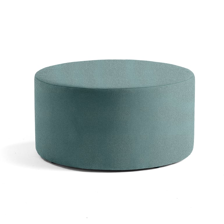 E-shop Taburet CASUAL, Ø 1000 mm, látka CURA, tyrkysová