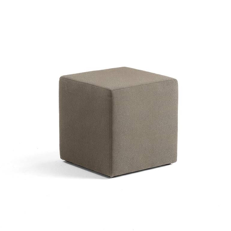 E-shop Taburet CASUAL, 500x500 mm, látka CURA, šedohnedá