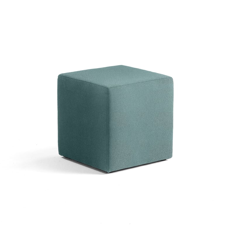 E-shop Taburet CASUAL, 500x500 mm, látka CURA, tyrkysová