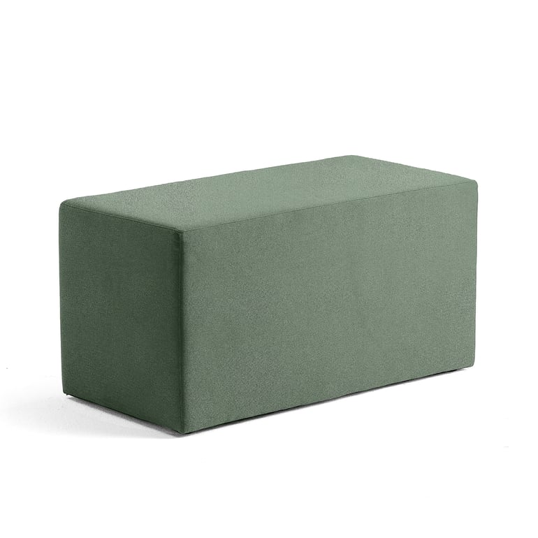 E-shop Taburet CASUAL, 1000x500 mm, látka CURA, tmavozelená