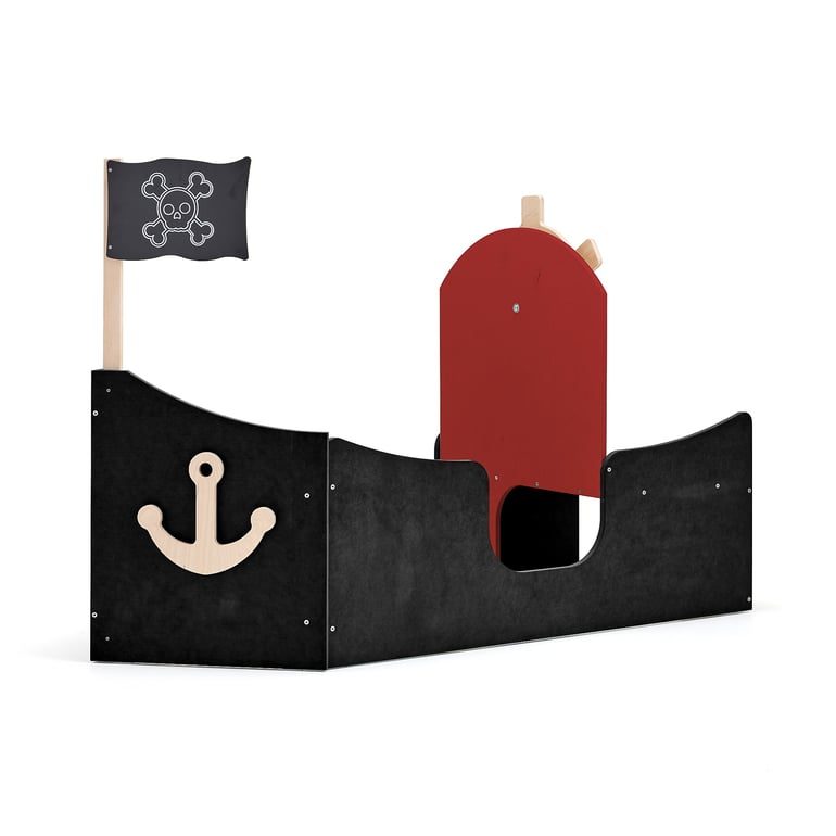 Levně Hrací nábytek FLOAT, pirátská loď, černá