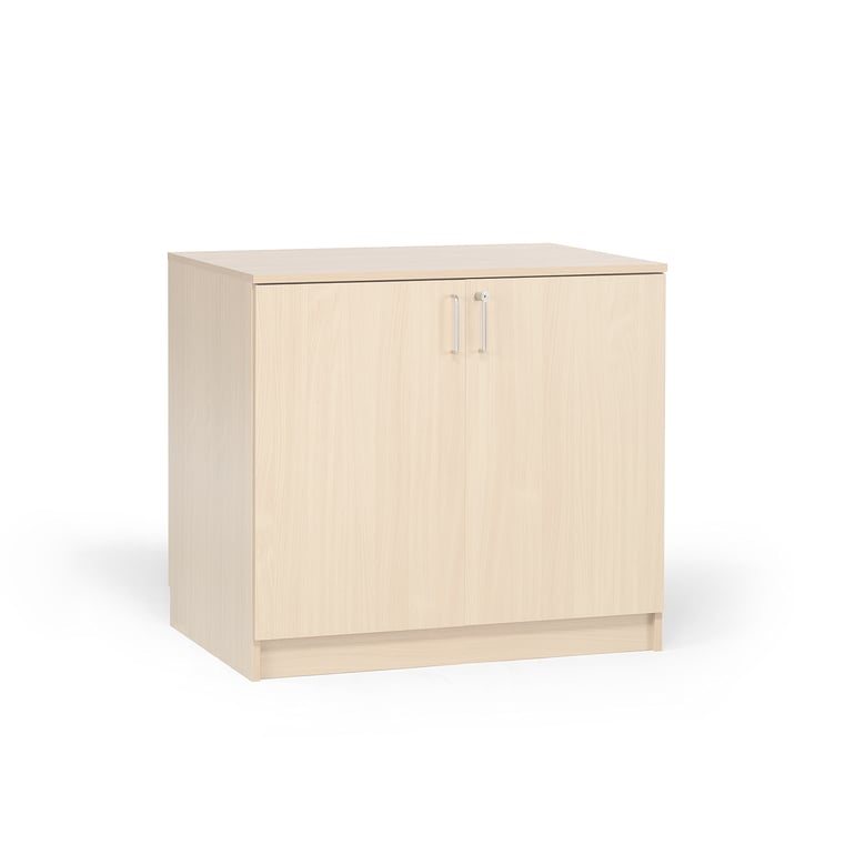 E-shop Drevená úložná skriňa THEO, 900x1000x470 mm, uzamykateľná, breza