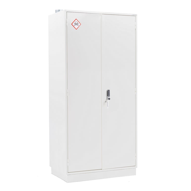 Levně Skříň na chemikálie FORMULA, s protipožární izolací, elektronický zámek, 2095x1000x600 mm