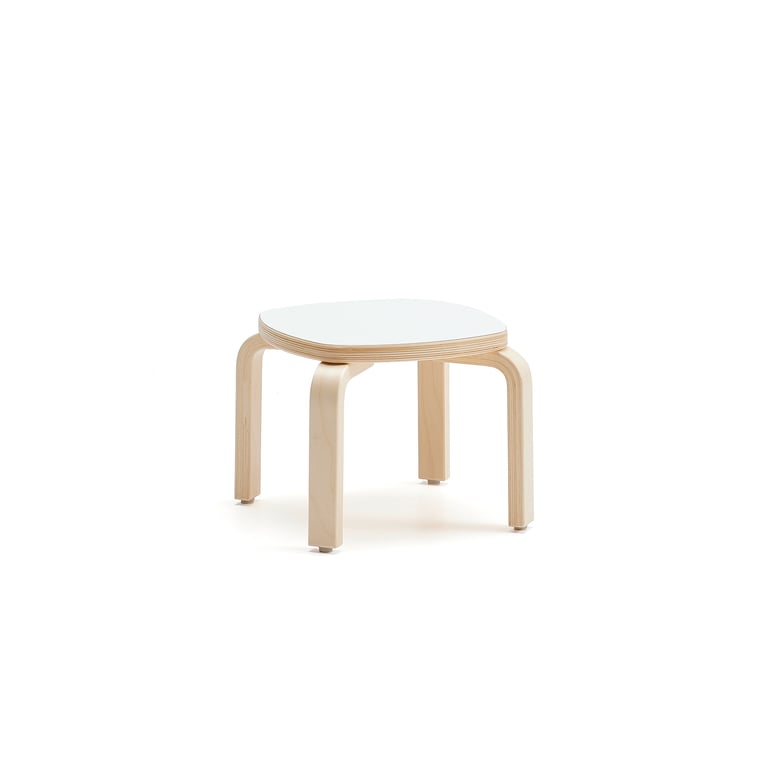 Levně Stolička VIDE, výška 260 mm, bříza/bílá