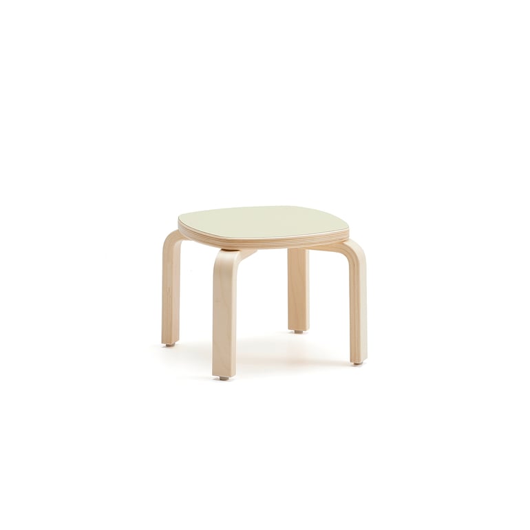 Levně Stolička VIDE, výška 260 mm, bříza/zelená