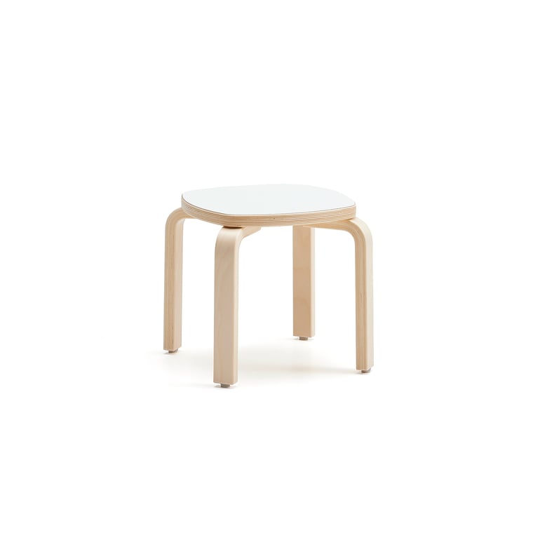 Levně Stolička VIDE, výška 310 mm, bříza/bílá