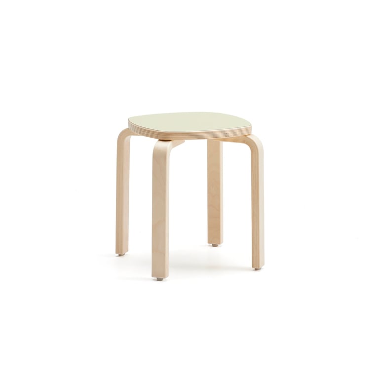 E-shop Detská stolička VIDE, laminát - zelená, výška 380 mm