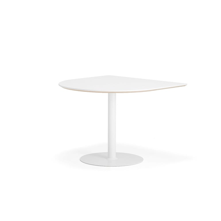 Levně Stůl METRIC, půloblouk, 1000x1000x720 mm, bílá