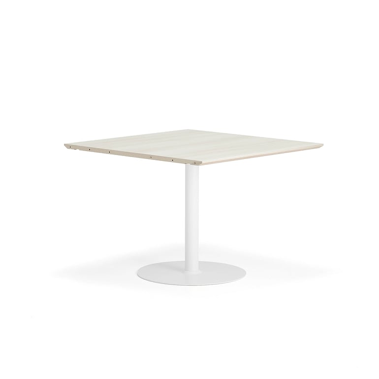 Stôl METRIC, stredná sekcia, 1000X1000x720 mm, biela/jaseň