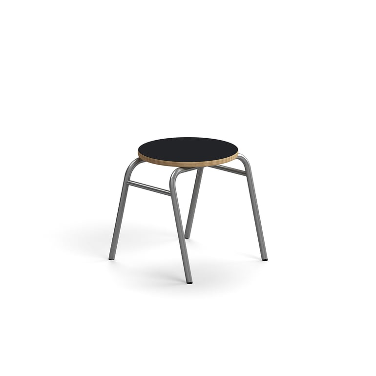 E-shop Stolička ALTUS, výška 380 mm, strieborná/antracit