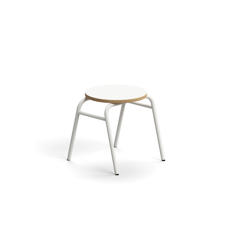 Levně Stolička ALTUS, výška 380 mm, bílá