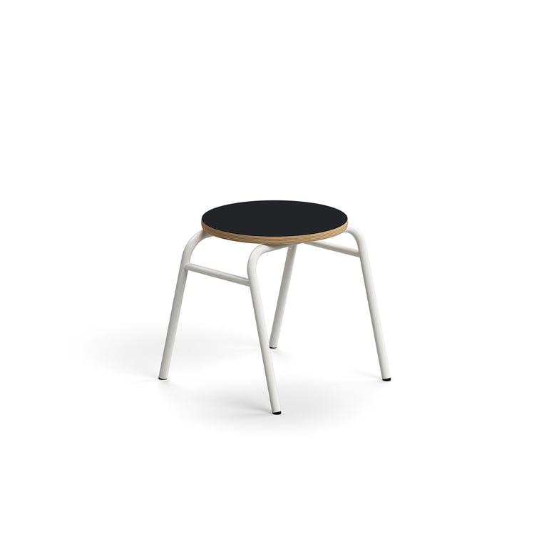 E-shop Stolička ALTUS, výška 380 mm, biela/antracit