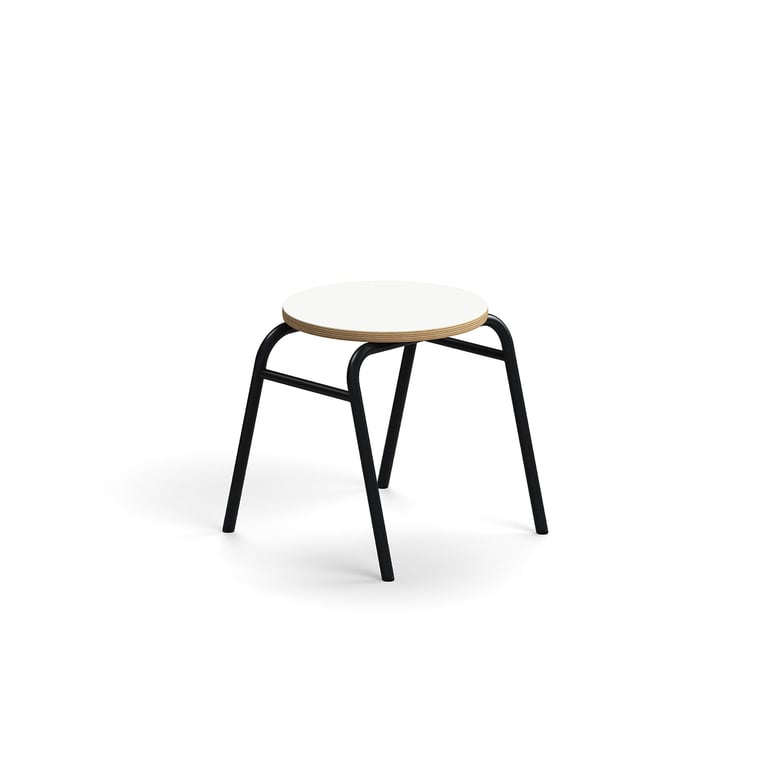Levně Stolička ALTUS, výška 380 mm, antracitová/bílá