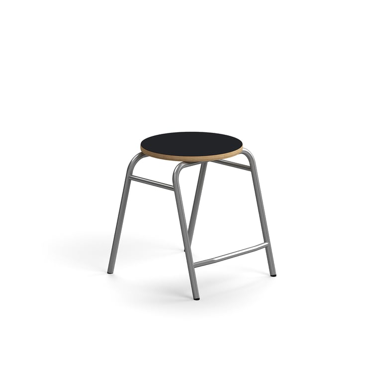 E-shop Stolička ALTUS, výška 440 mm, strieborná/antracit