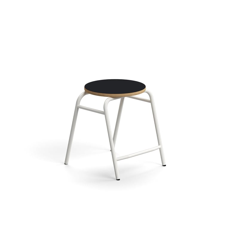 Levně Stolička ALTUS, výška 440 mm, bílá/antracitová