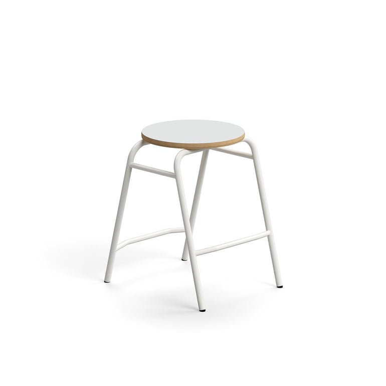 Levně Stolička ALTUS, výška 510 mm, bílá/šedá