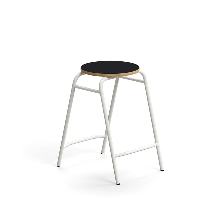 E-shop Stolička ALTUS, výška 590 mm, biela/antracit