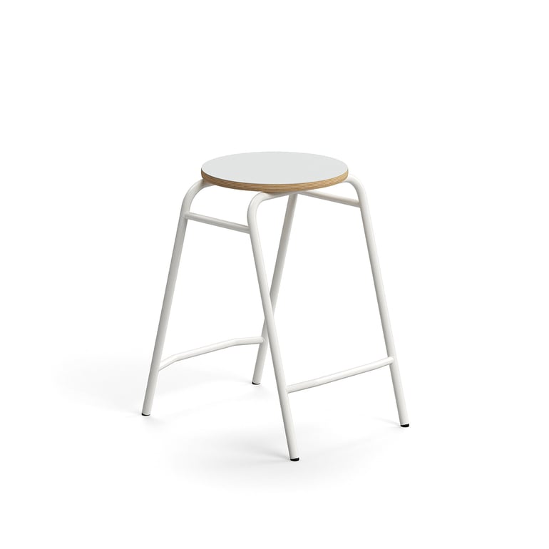 Levně Stolička ALTUS, výška 590 mm, bílá/šedá