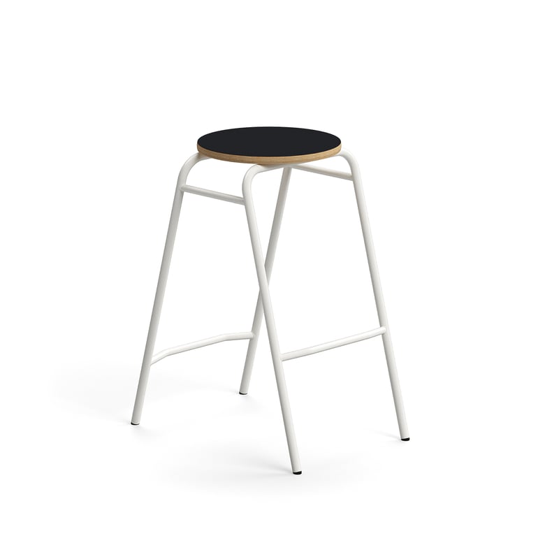 E-shop Barová stolička ALTUS, výška 690 mm, biela/antracit