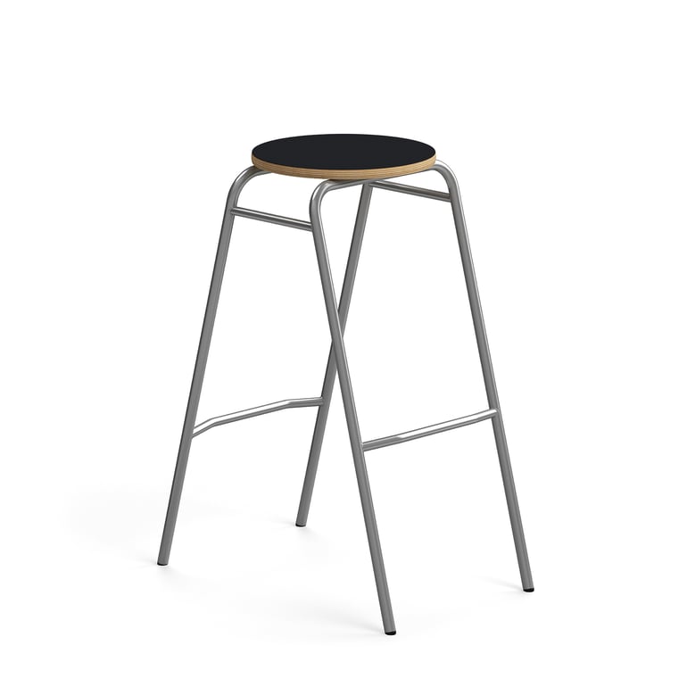 E-shop Barová stolička ALTUS, výška 790 mm, strieborná/antracit