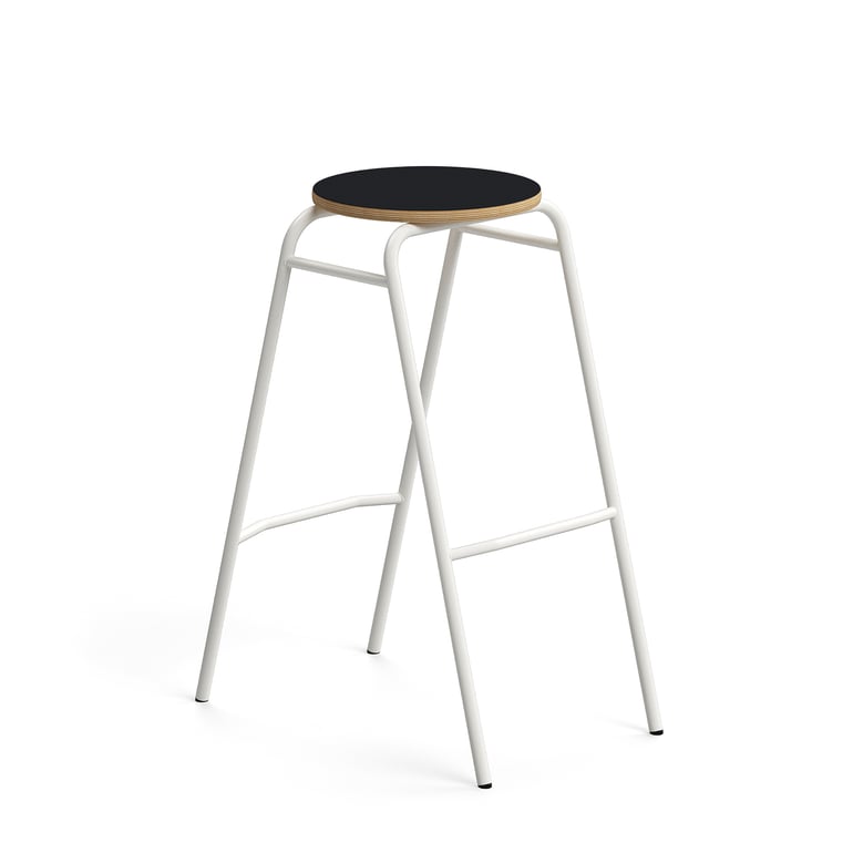 E-shop Barová stolička ALTUS, výška 790 mm, biela/antracit