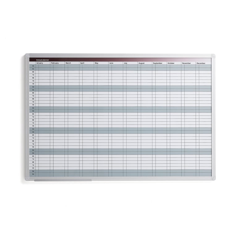 E-shop Magnetická plánovacia tabuľa MARION, ročná, 900x600 mm