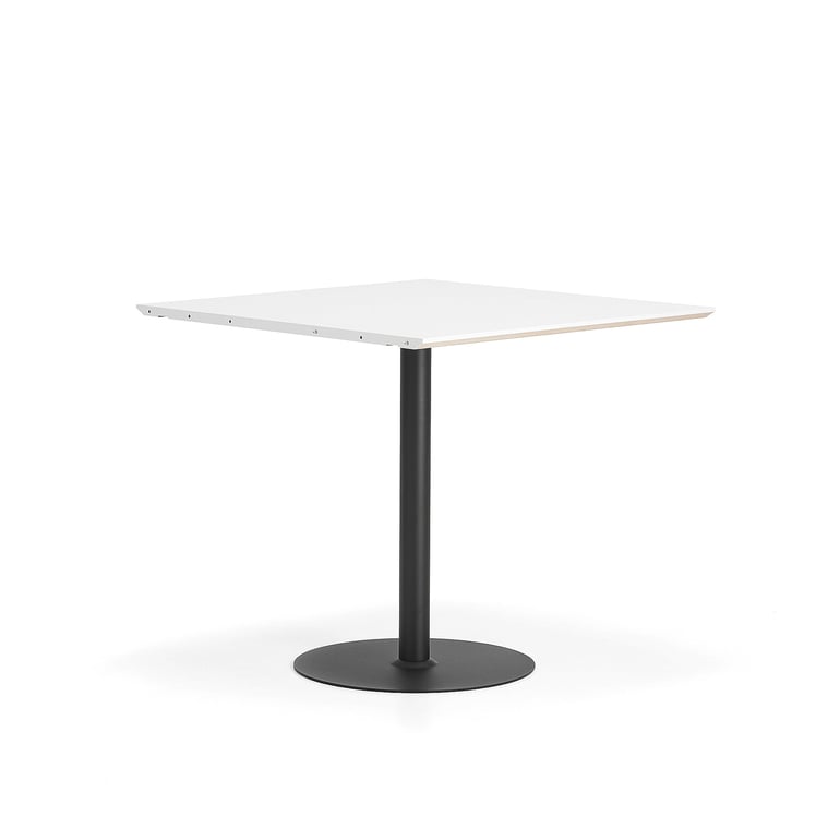 Barový stôl METRIC, rozširujúci diel, 1000x1000x900 mm, čierna/biela