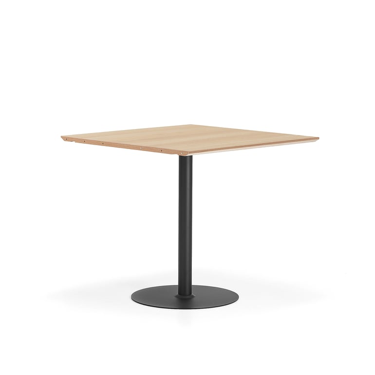E-shop Barový stôl METRIC, rozširujúci diel, 1000x1000x900 mm, čierna/dub