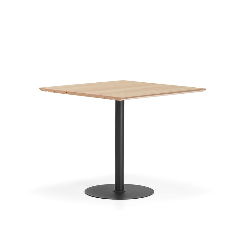 Levně Barový stůl METRIC, rozšiřující díl, 1000x1000x900 mm, černá/dub