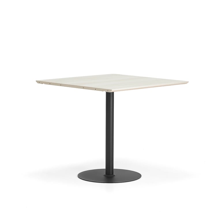 E-shop Barový stôl METRIC, rozširujúci diel, 1000x1000x900 mm, čierna/jaseň