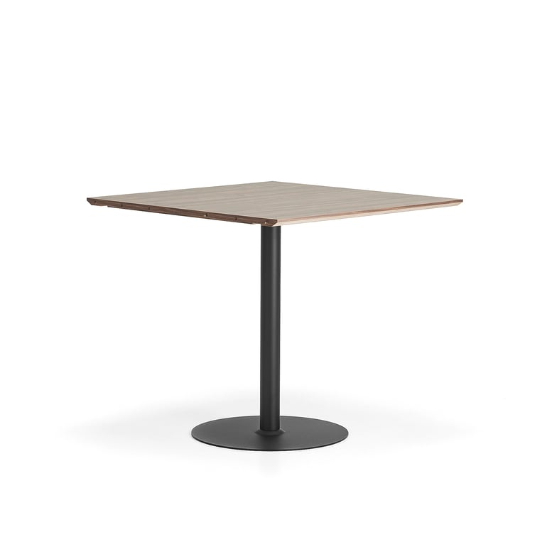 E-shop Barový stôl METRIC, rozširujúci diel, 1000x1000x900 mm, čierna/orech