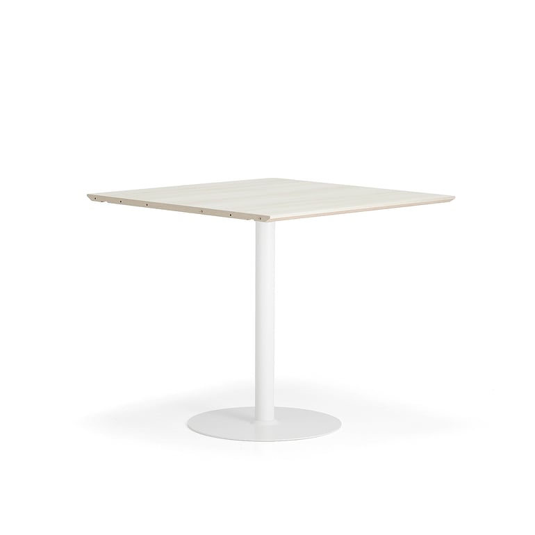 Levně Barový stůl METRIC, rozšiřující díl, 1000x1000x900 mm, bílá/jasan
