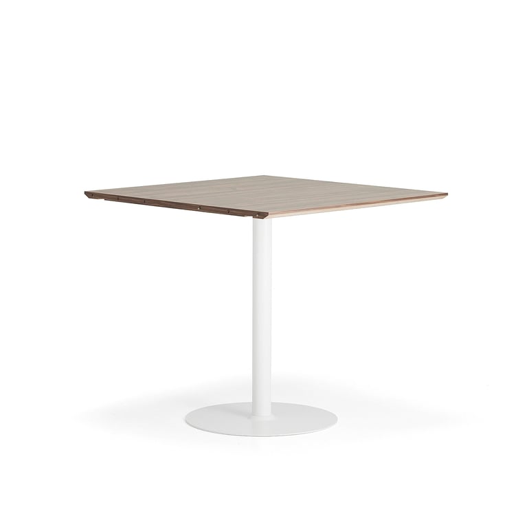 Levně Barový stůl METRIC, rozšiřující díl, 1000x1000x900 mm, bílá/ořech