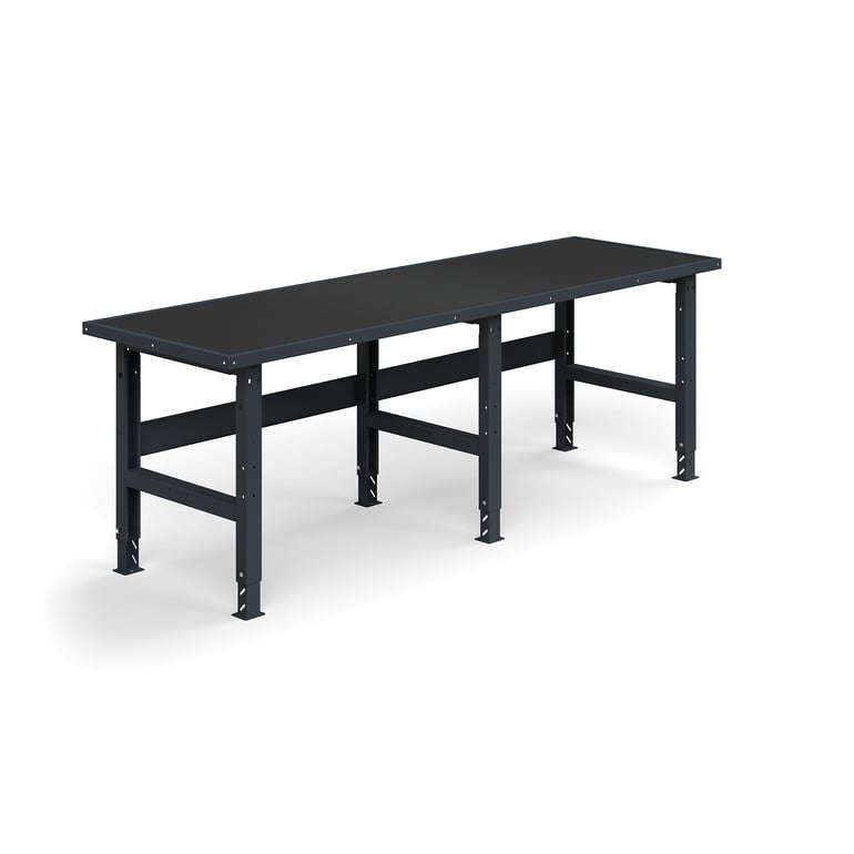 E-shop Dielenský stôl TRUST, 2500x760mm, 300 kg, s ochrannou podložkou