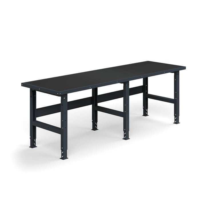 Levně Dílenský stůl TRUST, 2500x760mm, 300 kg, s ochrannou podložkou