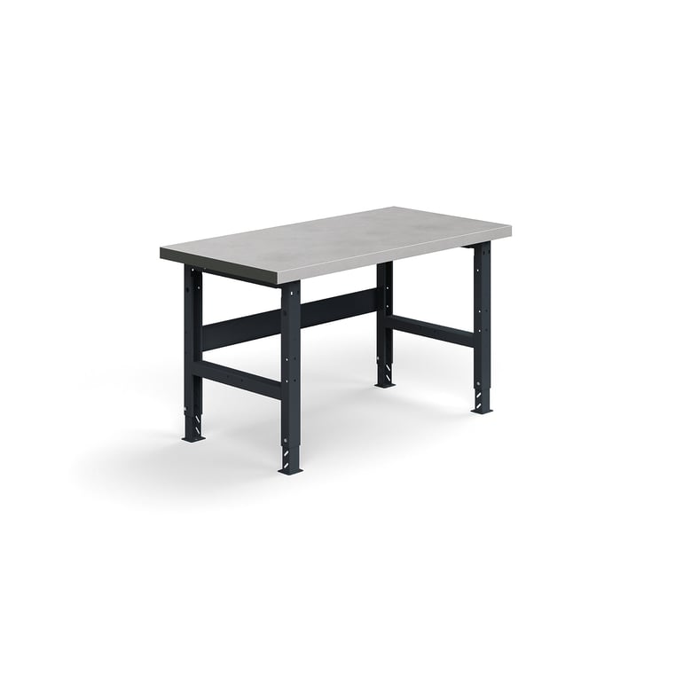 Levně Dílenský stůl TRUST, 1500x760mm, 600 kg, ocelový povrch