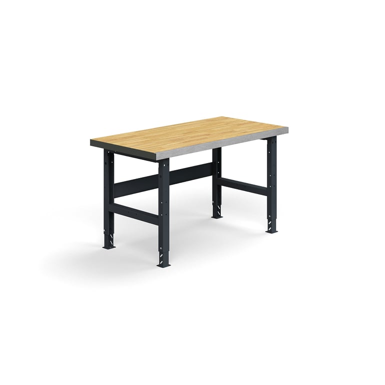 Dielenský stôl TRUST, 1500x760mm, 600 kg, povrch z dubového dreva