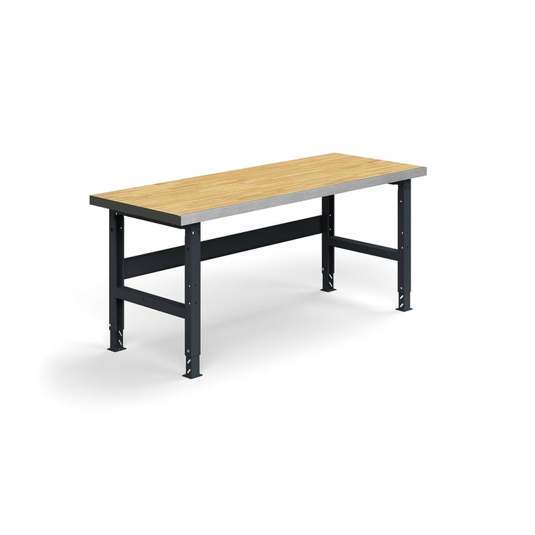 Dielenský stôl TRUST, 2000x760mm, 600 kg, povrch z dubového dreva