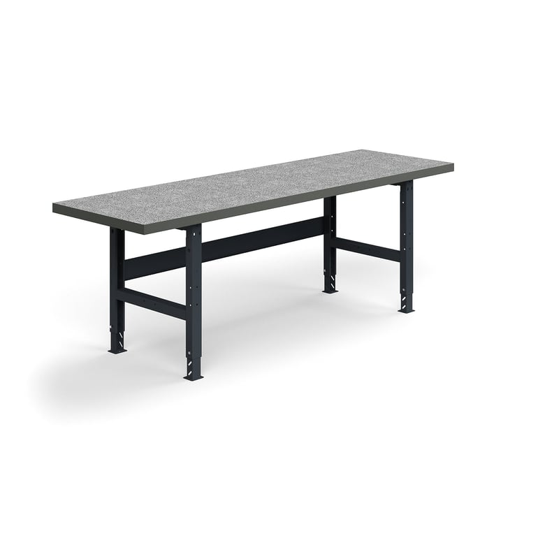 Levně Dílenský stůl TRUST, 2500x760mm, 600 kg, vinylový povrch