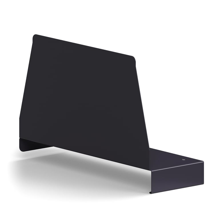 E-shop Prepážka na policu RELY, ľavá, 160x300 mm, antracitová