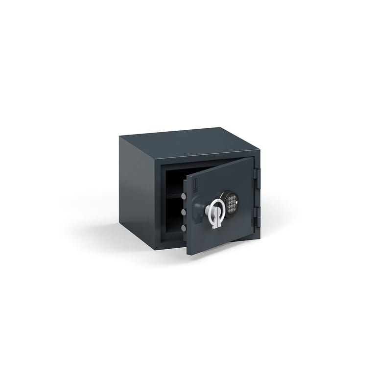 Fotografie produktu: Ohnivzdorný trezor PROTECT, elektronický kódový zámek, 350x440x420 mm
