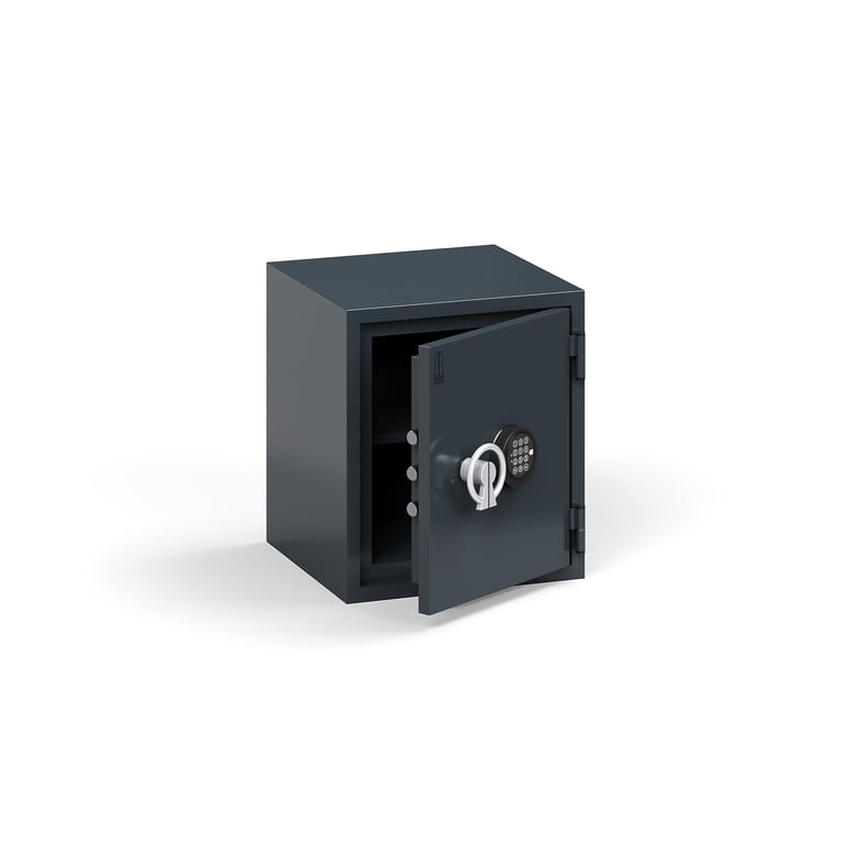 Fotografie produktu: Ohnivzdorný trezor PROTECT, elektronický kódový zámek, 500x440x420 mm