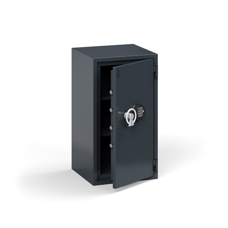Fotografie produktu: Ohnivzdorný trezor PROTECT, elektronický kódový zámek, 800x440x420 mm