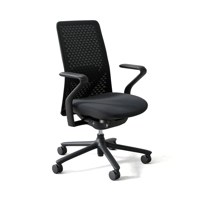 E-shop Kancelárska stolička FIBRA, čierna